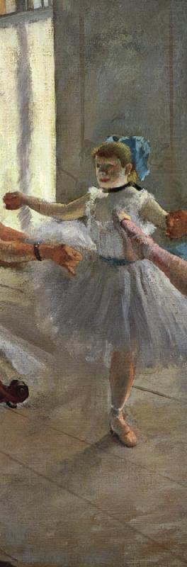 Details of The Rehearsal, Edgar Degas